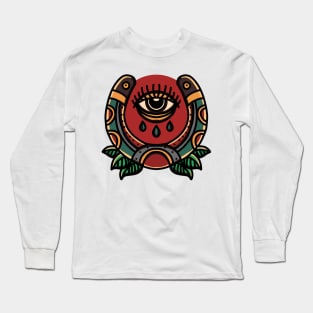 horseshoe tattoo Long Sleeve T-Shirt